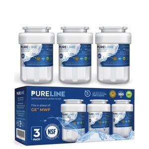 PURELINE MWF GE Smart Water Replacement Water Filter MWF, 3 Pack
